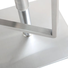 Seville White Steel Barstool