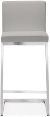 Parma Light Grey Steel Counter Stool