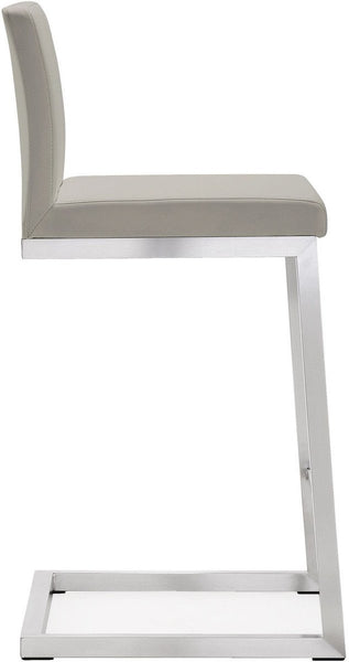 Parma Light Grey Steel Counter Stool