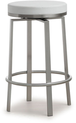 Pratt White Steel Counter Stool - Set of 2 - Heaven's Gate Home & Garden