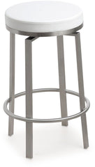 Pratt White Steel Counter Stool - Set of 2