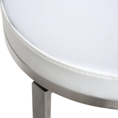 Pratt White Steel Counter Stool - Set of 2