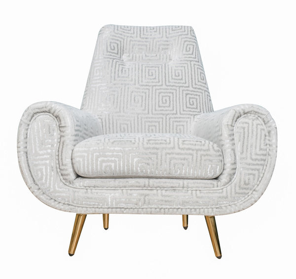 Piper Silver Patterned Chair
