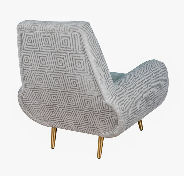 Piper Silver Patterned Chair