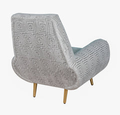 Piper Silver Patterned Chair
