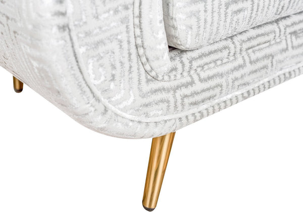 Piper Silver Patterned Chair