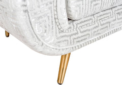 Piper Silver Patterned Chair