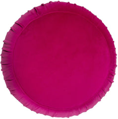 Tulip Pink Velvet Ottoman
