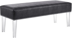Stella Grey Croc Acrylic Bench
