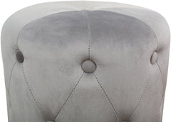 Skylar Grey Velvet Ottoman