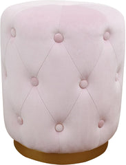 Skylar Blush Velvet Ottoman