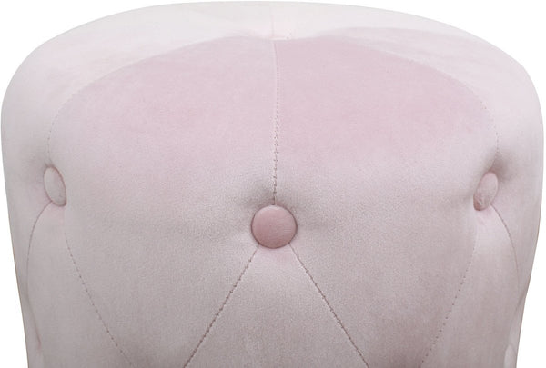 Skylar Blush Velvet Ottoman