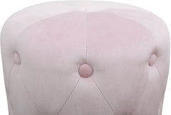 Skylar Blush Velvet Ottoman