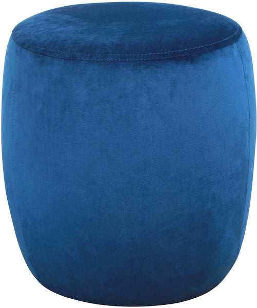 Willow Navy Velvet Ottoman