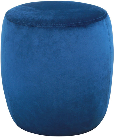 Willow Navy Velvet Ottoman - Heaven's Gate Home & Garden