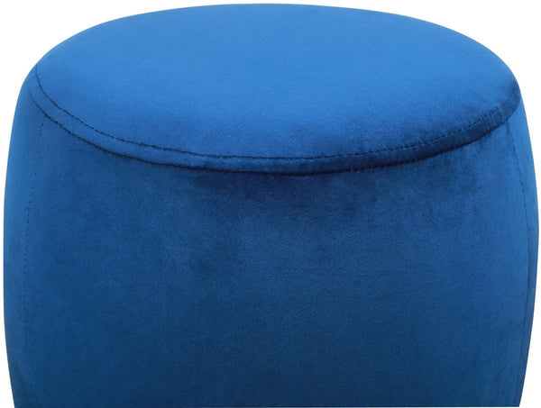 Willow Navy Velvet Ottoman