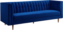 Sebastian Navy Velvet Sofa