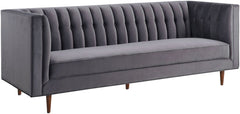 Sebastian Grey Velvet Sofa