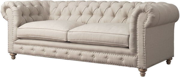 Oxford Beige Linen Sofa