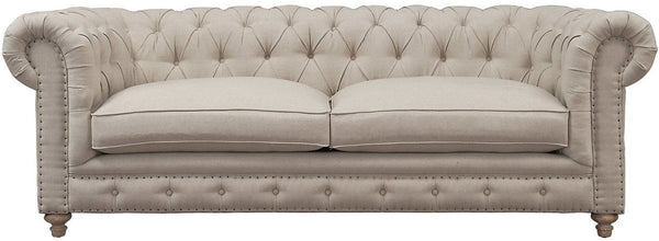 Oxford Beige Linen Sofa