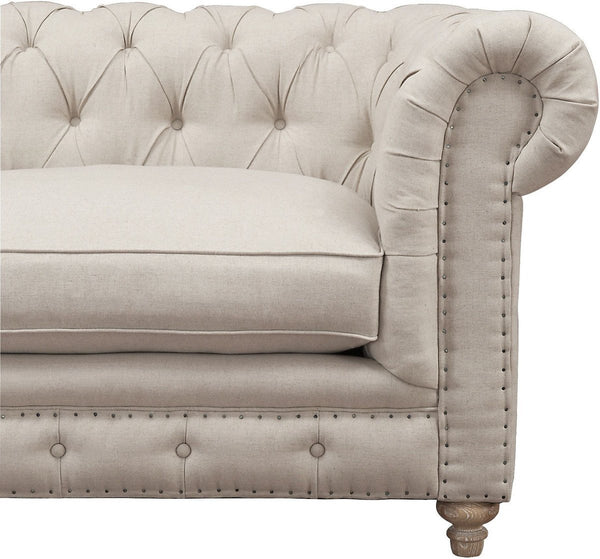 Oxford Beige Linen Sofa