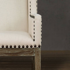 Tribeca Beige Linen Chair