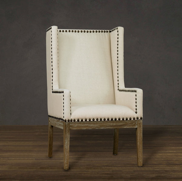 Tribeca Beige Linen Chair