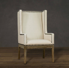 Tribeca Beige Linen Chair