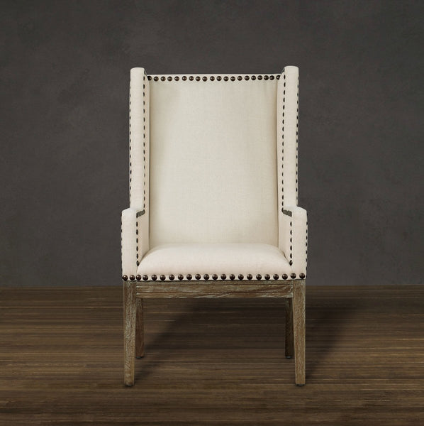 Tribeca Beige Linen Chair