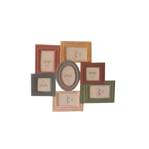 The Urban Port The Urban Port Brand Multi Colored Photo Frame With 7 Appertures