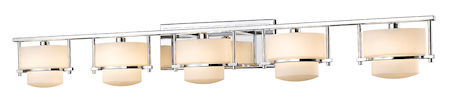 Z-Lite Porter 5 Light Vanity Light 3030-5V-CH-LED