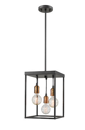 Z-Lite Troubadour  3 Light Pendant 8001-14BRZ