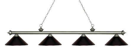 Z-Lite Riviera 4 Light Island/Billiard Light 200-4AS-MBRZ