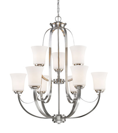 Z-Lite Halliwell  9 Light Chandelier 7000-9BN