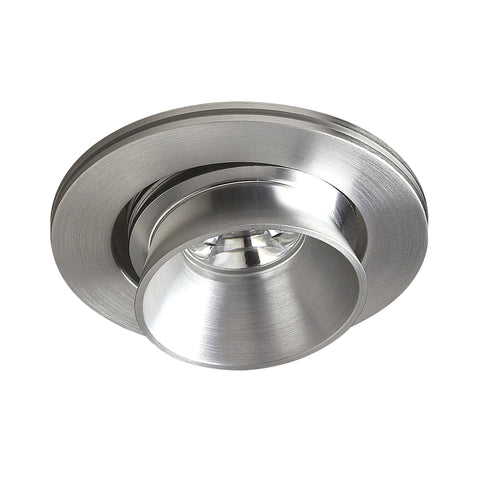 Alpha 1 Light Multi-Directional LED Button In Brushed Aluminum