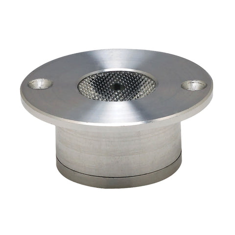 Alpha 1 Light Recessed LED Button In Brushed Aluminum