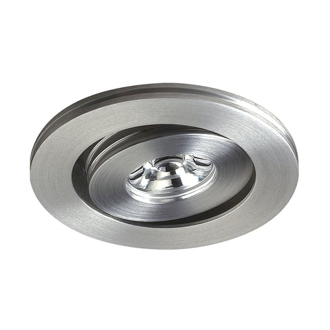 Alpha 1 Light Multi-Directional LED Button In Brushed Aluminum