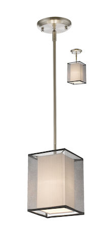 Z-Lite Sedona 1 Light Convertible Mini Pendant 193-6BK-C
