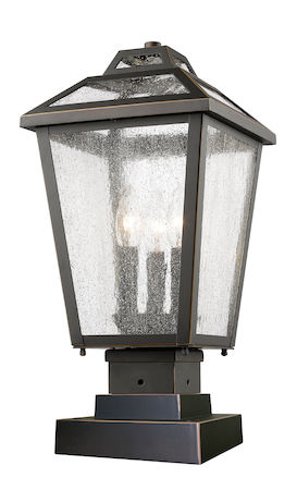 Z-Lite Bayland 3 Light Outdoor Pier Mount Light 539PHMS-SQPM-ORB