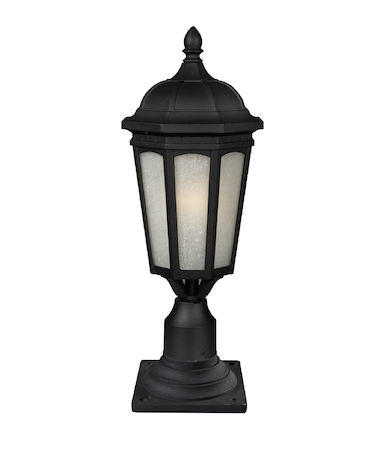 Z-Lite Newport 1 Light Outdoor Post Mount Light 508PHB-533PM-BK