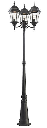 Z-Lite Wakefield Outdoor Post Light 522MP3-BK