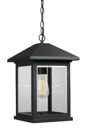Z-Lite Portland 1 Light Outdoor Chain Light 531CHB-BK