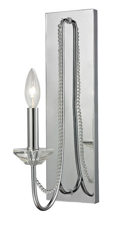 Z-Lite Serenade 1 Light Wall Sconce 429-1S-CH