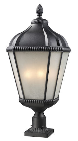 Z-Lite Waverly Outdoor Post Light 513PHB-BK-PM