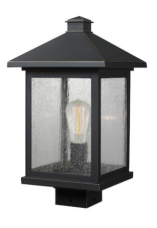 Z-Lite Portland 1 Light Post Mount Light 531PHBS-ORB