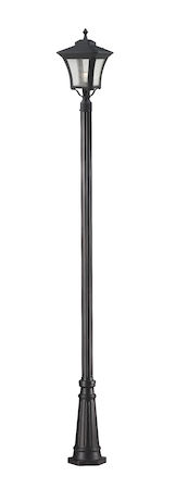 Z-Lite Waterdown 1 Light Outdoor Post Light 535PHM-519P-BK