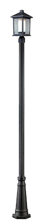 Z-Lite Mesa Outdoor Post Light 523PHM-519P-BK