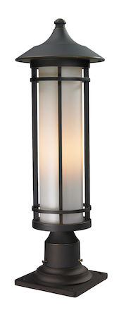 Z-Lite Woodland Outdoor Pier Mount Light 530PHM-533PM-ORB