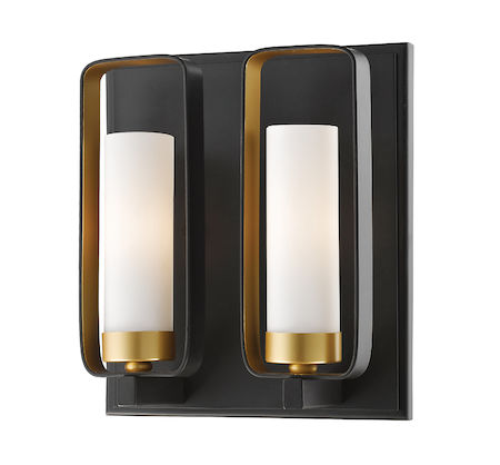 Z-Lite Aideen 2 Light Wall Sconce 6000-2S-BZGD
