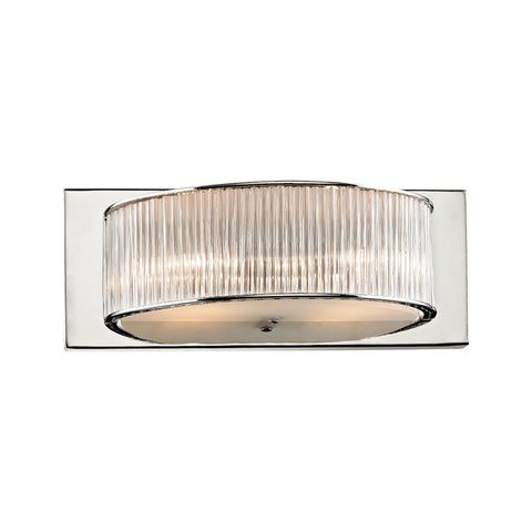 Somerset 2 Light Vanity In Crystal Glass And Chrome